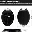Angol Shiold Toilet Seat ELONGATED Black Wood Veneer 18.5“
