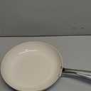 MICHELANGELO Frying Pans Nonstick with Lid - 8 Inch Small Frying Pan, Non Toxic Ceramic Pan with Lid, Non Stick Small Skillet for All Stovetops, Beige