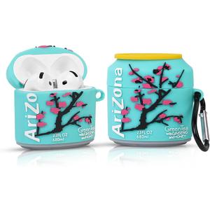 Compatible with Apple Airpods 4 Protective Funny Cute 3D Cartoon Case Cover with Keychain (Arizona)
