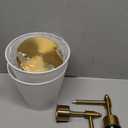 Battery Operated Wall Sconces Set of Two, Wireless Battery Wall Light with 10000mAh RGB Dimmable Magnetic Bulb and Remote, Rechargeable Sconce Wall Decor for Bedroom Living Room Hallway (Brass)