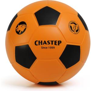 8" Integral Skin Foam Soccer Ball Perfect for Kids or Beginner Play and Excercise Durable for Outdoor Play,Orange/Black