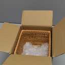 Rattan Tissue Box Cover Square, Wicker Tissue Box Holder, Decorative Woven Facial Tissue Holder for Bathroom, Kitchen, Living Room, Bedroom (Natural)