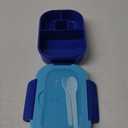 Generic DifaBella Kids Lunch Box with Antispill Lid, Bento Box for Kids with 4 Compartments BPA-Free Plastic, Spoon & Fork Included, Compact and Colorful Meal Container (Blue), 8.66 x 5.9 x 2.7