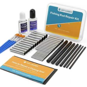 Fishing Rod Repair Kit Complete, Easy&Quick Approach to Repair Broken Fishing Pole with Epoxy Glue (Insert-Sleeve-Kit)
