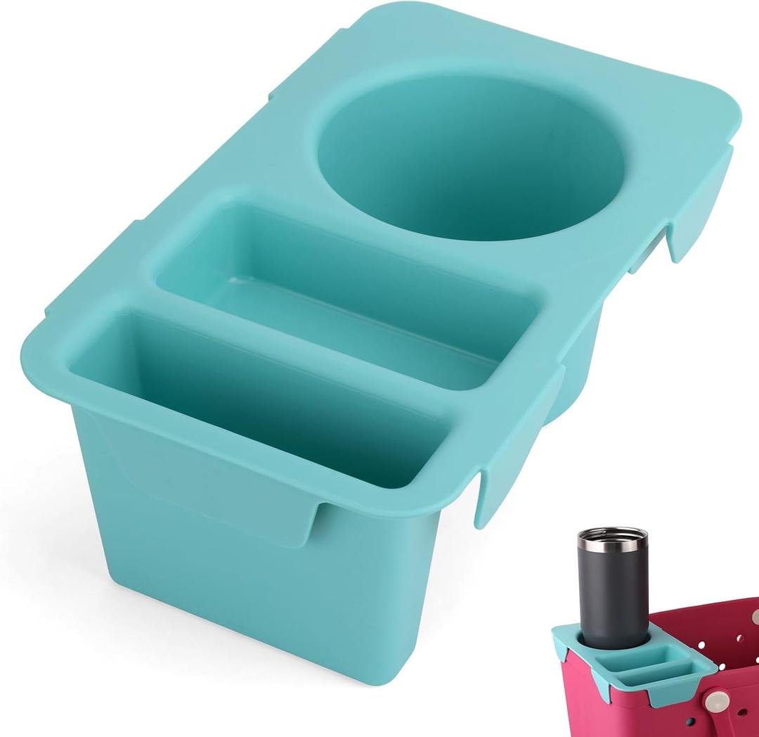 Tray Topper for Bogg Bag, Waterproof Beach Bag Topper Tray Cup & Phone Top Organizer Divider Storage Lid for Outdoor Beach Travel Camping (Green)