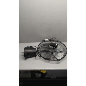 Simple Deluxe 18 Inch Household Commercial Wall Mount Fan, 90 Degree Horizontal Oscillation, 5 Speed Settings, Black