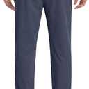 Men's Sweatpants Athletic Pants Joggers with Zipper Pockets Lightweight Quick Dry Workout Track Pants for Gym Running (Blue, S)