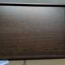 28 x 18.1 Inch Extra Large Wood Ottoman Tray Rectangle Wood Decorative Tray Serving Tray for Living Room Kitchen Table, Black Walnut Wood Storage Coffee Trays,Storage and Display of Bread Food Fruit