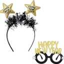 Carnavalife New Year 2026 Headband and Glasses Set new year Party Accessories Headband with glasses