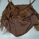 Sweaty Rocks Women's Fringe Summer Tops (XL, Brown)