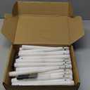 Reginary 50 Pack Flameless Taper Candles with 4 Remote, Battery Operated Flickering Taper Candles 3D Wick Fire LED Faux Wax Warm Lights for Wedding Thanksgiving Christmas Holiday(9.65 Inch)