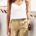 Dokotoo womens Cargo Shorts (Beige, L)