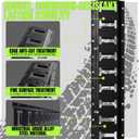 UMIRO 2ft E Track Tie Down Rail Kit (4 Pack) for Garages, Vans, Trailers, Motorcycle Tie Downs, ATV Mountings - Black Coated Steel - Secure Cargo & Heavy Loads Up to 4,500 lbs (2FT)