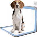 Silicone Pee Pad Holder for Dogs Fits Up to 36" x 25" Training Pads Leak-Proof Non-Slip Puppy Pee Pad Holder with Fixed Buttons Portable Easy to Clean (Grey)