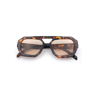 SA106 Hipster Octagonal Geometric Bold Rectangular Retro Plastic Racer Sunglasses