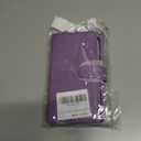 for iPhone 11 Case,for iPhone11 Case, 2 in 1 Detachable Wallet Magnetic Case PU Leather Flip Cover with Strap [Money Pocket][6 Card Slots] -Purple