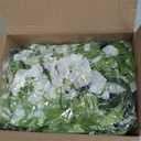 Lvydec Wisteria Artificial Flowers Garland, 4Pcs Total 28.8ft White Artificial Wisteria Vine Silk Hanging Flower for Home Garden Outdoor Ceremony Wedding Arch Floral Decor