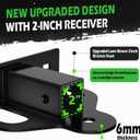 Upgraded Zero Turn Lawn Mower Hitch with 2" Receiver, 6mm Thicker Heavy Duty Steel Bolt On Trailer Hitch Receivers, Compatible with Many Models Lawn Mower, Tractor, Trailer, Golf Cart, ATV Etc.