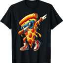 Dabbing Pizza Slice Fun Graphic Tee for Food Lovers T-Shirt