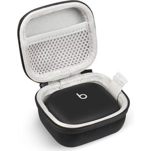 Earbud Case Compatible with Beats Powerbeats Pro 2 Wireless Bluetooth Earbuds, Portable Travel Hard Shell Earphone Case - with Clip (Black)