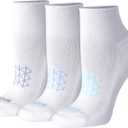 Hanes Women's Running Ankle Socks, Absolute Run Socks for Women, Breathable Mesh, Seamless Toe, 4-Pack