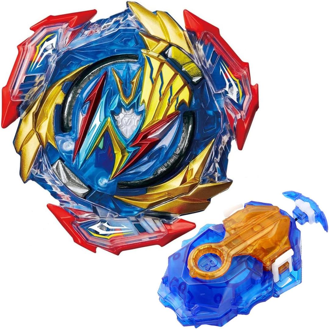 Konikiwa Bey Battling String Launcher, B-193 Ultimate Valkyrie Battle Top Burst Set, Left and Right Spin DB Launcher Compatible with All Bey Burst Series - Blue