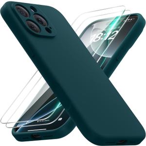 FlyReal Magnetic for iPhone 16 Pro Case, Compatible with MagSafe, (Integrated Silicone Camera Control Button) (Camera Protection) + Screen Protectors, Microfiber Lining Case 6.3", Teal