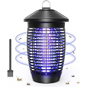 PALONE Electric Bug Zapper Outdoor, 20W Electirc Fly Zapper Indoor with Sturdy Top Hook, 4500V Mosquito Zapper Indoor with 3.9ft PVC Wire, Waterproof Bug Zapper for Outdoor, Garden, Bedroom