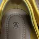 Hash Bubbie Women's Flats Shoes Ballet Flats Dress Shoes Comfortable PU Leather Slip on Shoes for Women, Yellow, 9.5/40.5