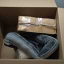 Bedsure Orthopedic Dog Bed Medium Size Dogs - Washable Small Medium Dog Cat Bed Waterproof, Comfort Cats Couch Sofa with Washable Removable Cover, Pets Bed with Nonskid Bottom, Grey, 28"