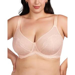 HSIA Bras for Women Lace Unlined Breast Minimizer Bra Full Coverage Bras with Underwire
36DD