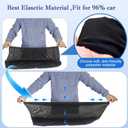 Car Rear Side Window Shades for Pickup Trucks,7 Seats Larger SUVs, Breathable Stretchy Mesh Car Sun Shades Covers for Camping, Anti-Sun Glare, Reduce UV Rays,Privacy Protecstion,2 Pack