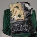 Juegoal 20" Portable Chess & Checkers Set, 2 in 1 Travel Board Games for Kids and Adults, Folding Roll up Chess Game Sets, Extra 26 Checker Pieces, Tournament Thick Mousepad Mat with Storage Bag