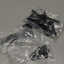 M6 x 50mm Flanged Button Head Socket Cap Screws Bolts, Nuts, Flat & Lock Washers, 20Pcs 18-8 (304) Stainless Steel, Fully Threaded, Black Oxide by SG TZH (with Hex Spanner)