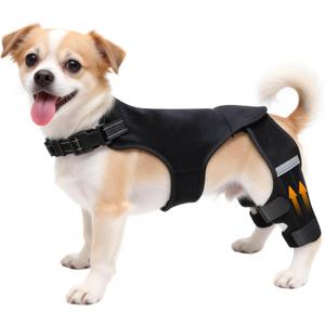 Dog Knee Braces for Torn ACL Hind Leg, Adjustable Dog Leg Braces for Back Leg with 4 Stabilizers for Luxating Patella Relieves Ligament Injury and Joint Pains(S)