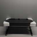 SAIJI Height & Angle Adjustable Laptop Stand for Bed, Lap Desk Bed Tray Table, Light Weight Foldable Portable Laptop Table for Couch Sofa Chair Floor Desk for Adults, Kids (Black) (20.5 x 11.8 In)