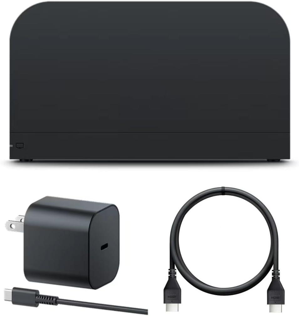 TV Dock Station for Switch 2 - Replacement TV Base Docking Station Set with Upgraded IC Module, Charger, HDMI Cable for Switch 2 Console