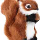 TOYANDONA Squirrels Stuffed Animal, Realistic Squirrel Plush Toys Small Baby Squirrels, Adorable Stuffed Forest Animal Lover,Girls,Boys,Kids,Baby Shower (Brown)