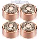 Replacement Heads New Generation 3 for Finishing Touch Flawless Facial Hair Remover Ring Light,New Version Replacement Blades for Women,18K Gold-Plated Rose Gold for Flawless