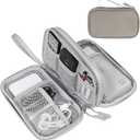 FYY Electronic Organizer, Travel Cable Organizer Bag Pouch Electronic Accessories Carry Case Portable Waterproof Double Layers All-in-One Storage Bag for Cable, Cord, Charger, Phone, Earphone Khaki