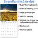 2 x 2026 Wall Calendar,Calendar 2026, November 2025 - December 2026, Wall Calendar Sunset, 12" x 24" Opened,Full Page Months Thick & Sturdy Paper for Calendar Organizing & Planning