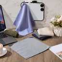 6 Pack Magnetic Whiteboard Cleaning Cloth Extra Strong Magnetism 10'' X 10'' Colorful Microfiber Dry Erase Cloth Reusable Washable Whiteboard Eraser for Classroom, Home and Office Use(Dark Color)