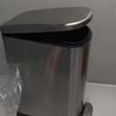 KSSKSS 2.6 Gallon Slim Bathroom Trash Can with Soft Close Lid, 10L Stainless Steel Garbage Can with Removable Liner Bucket, for Narrow Spaces,Bathroom, Bedroom (Silver)
