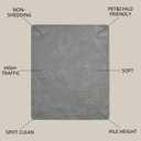 SWGRT Gray 8x10 Modern Geometric Area Rug Washable Living Room Rug, Minimalist Linear Carpet with Soft High-Low Pile, Fluffy Floor Rugs for Bedroom, Kids Room, Nursery, Home Dcor, Grey