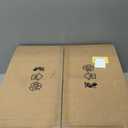 20" Caged Ceiling Fans with Lights and Remote, Boho Flush Mount Ceiling Fan with Light, Low Profile Chandelier 6 Speed Bladeless Reversible Ceiling Fan w/ 4 Bulbs. for Living Room Bedroom.