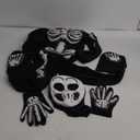 Spooktacular Creations Glows in the Dark Skeleton Costume for Boys, Halloween Skeleton Costume, Bone Jumpsuit for Kids (Medium(8-10yr))