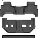 AIPOIL Floor Mats & Cargo Liner Set for Chevy Chevrolet Suburban & GMC Yukon XL 2015-2020 All Weather Protection TPE Anti-Slip Automotive Full Set Custom Car Mats Accessories - Black