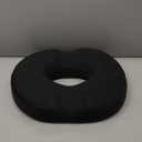 5 STARS UNITED Donut Pillow Hemorrhoid Tailbone Cushion  Large Cushion for Pain Relief  Coccyx, Prostate, Sciatica, Pelvic Floor, Pressure Sores, Pregnancy, Postpartum Recovery, Black