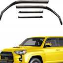 Extra Durable Window Deflectors Tape-On Window Visors Rain Guards Fit for Toyota 4Runner 2010-2024, Sun Visors, Wind Vent for Shades, Exterior Car Accessories - 4pcs. AG0112