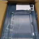 6 Pack Hat Organizer Box, Stackable Clear Baseball Caps Holder Box Containers with Magnetic Door for Hats Snapback Cap Storag, Hat Rack Display Case, Holds 8 Hats Each (Blue)